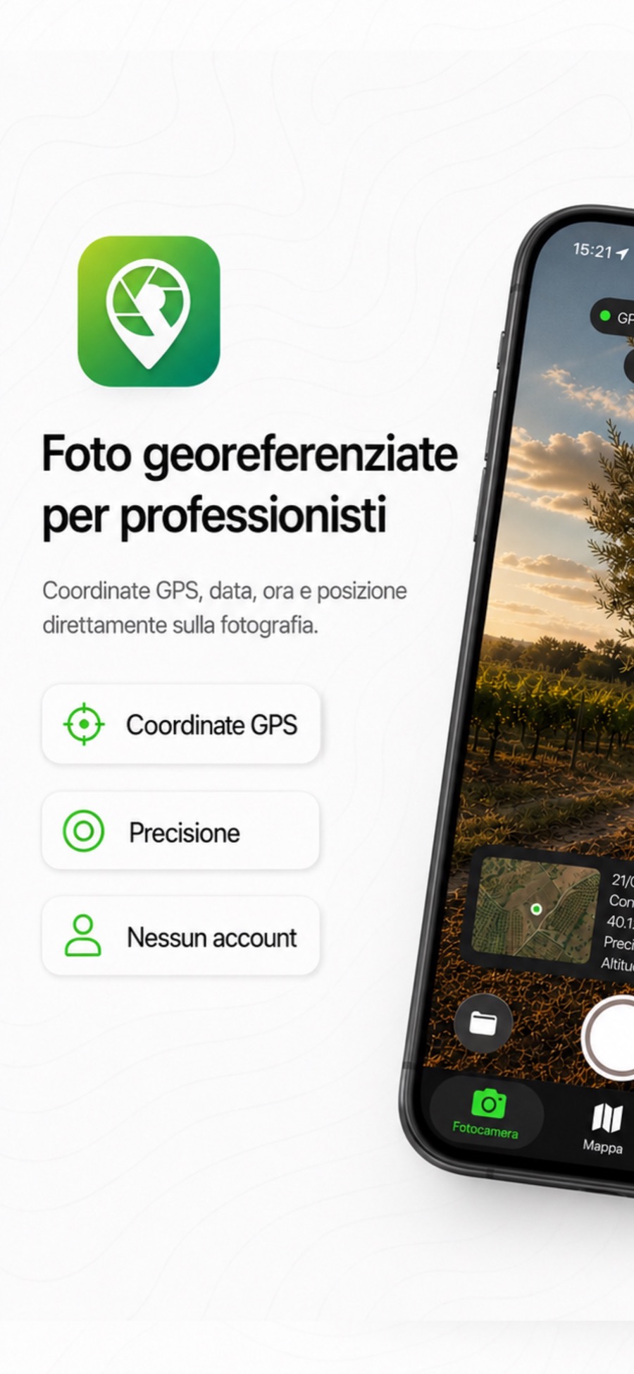 Foto georeferenziate per professionisti